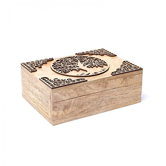 Κουτί Ταρώ Δέντρο της Ζωής Ξύλο Μάνγκο Προϊόντα από ξύλο